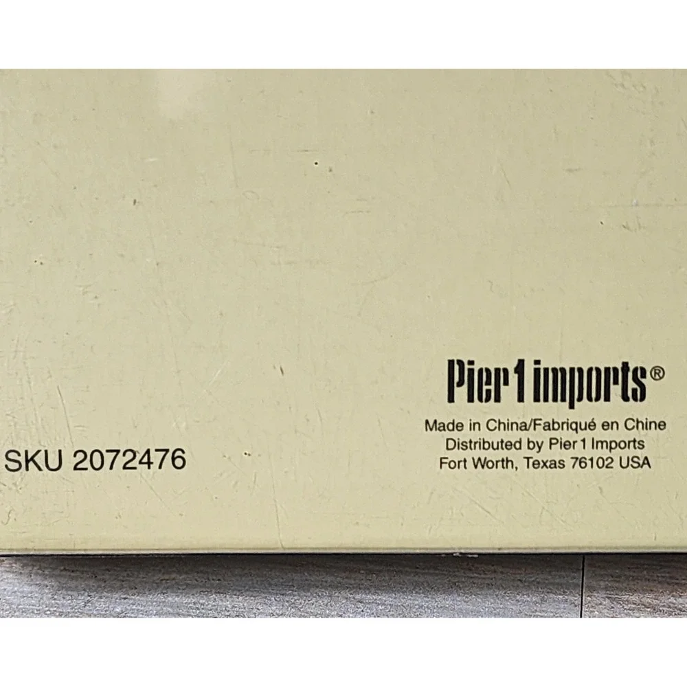 Pier 1 Imports Teal Enamel Rhinestone Square Picture Frame 3.5x3.5 SKU 2072476